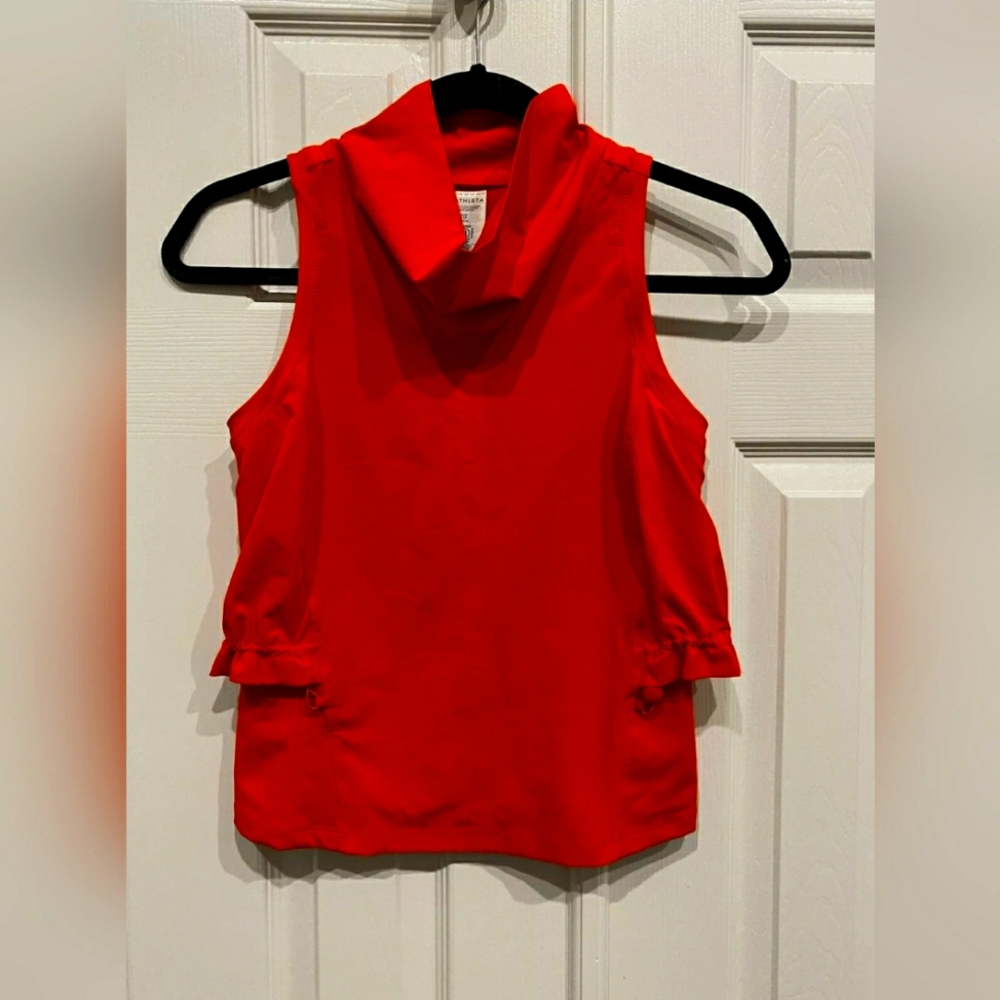 Athleta Venture Out Tank Vermillion Orange Abrasion Resistant Stretch Red Medium